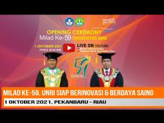 TAHNIAH MILAD UNRI KE-59, PRESIDEN JOKOWI BERPESAN LEWAT PANTUN